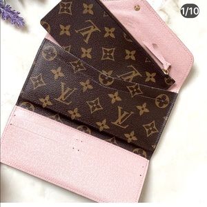 Josephine Monogram Rose Ballerine Wallet